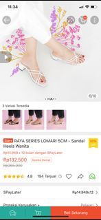 Lomari raya series 5cm heels putih white