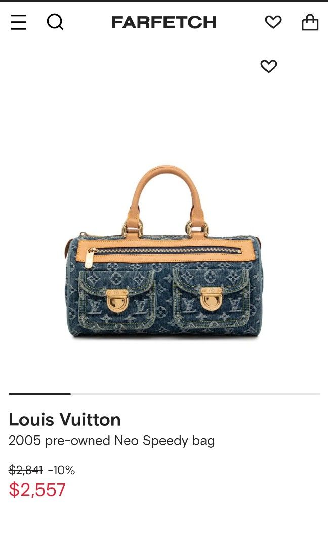 Louis Vuitton 2005 pre-owned Neo Speedy denim handbag