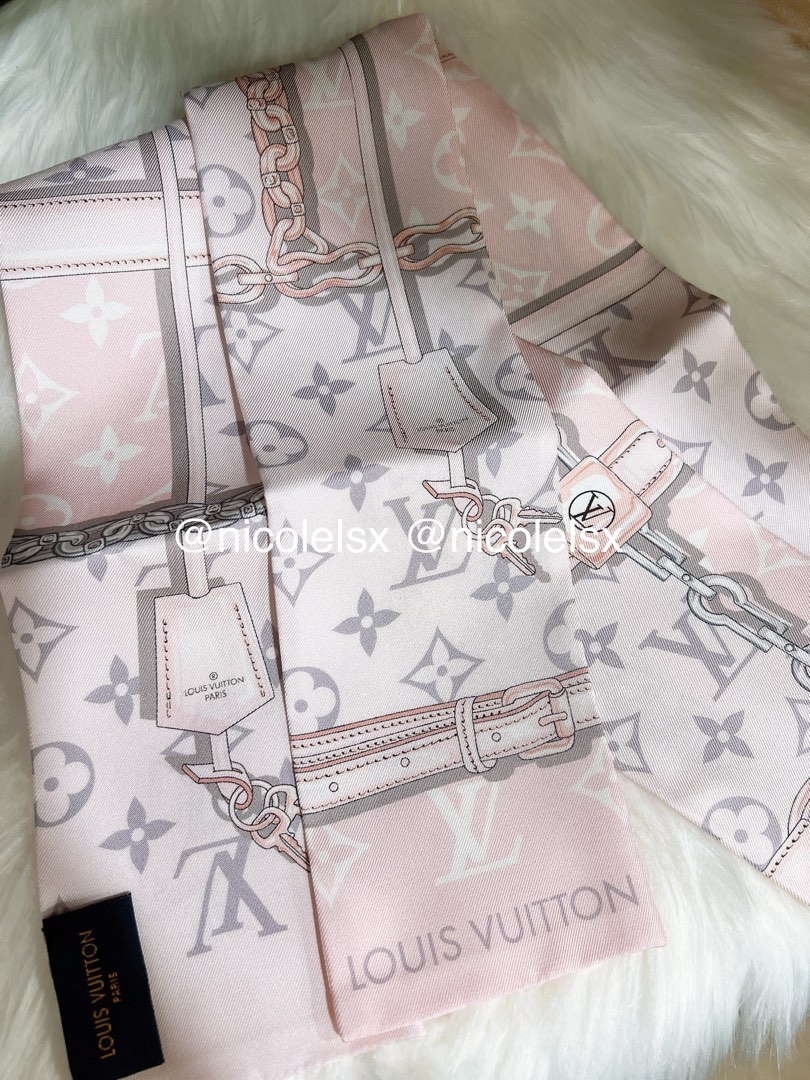 LV TWILLY BANDEAU MONOGRAM PINK, Women's Fashion, Watches & Accessories,  Scarves on Carousell