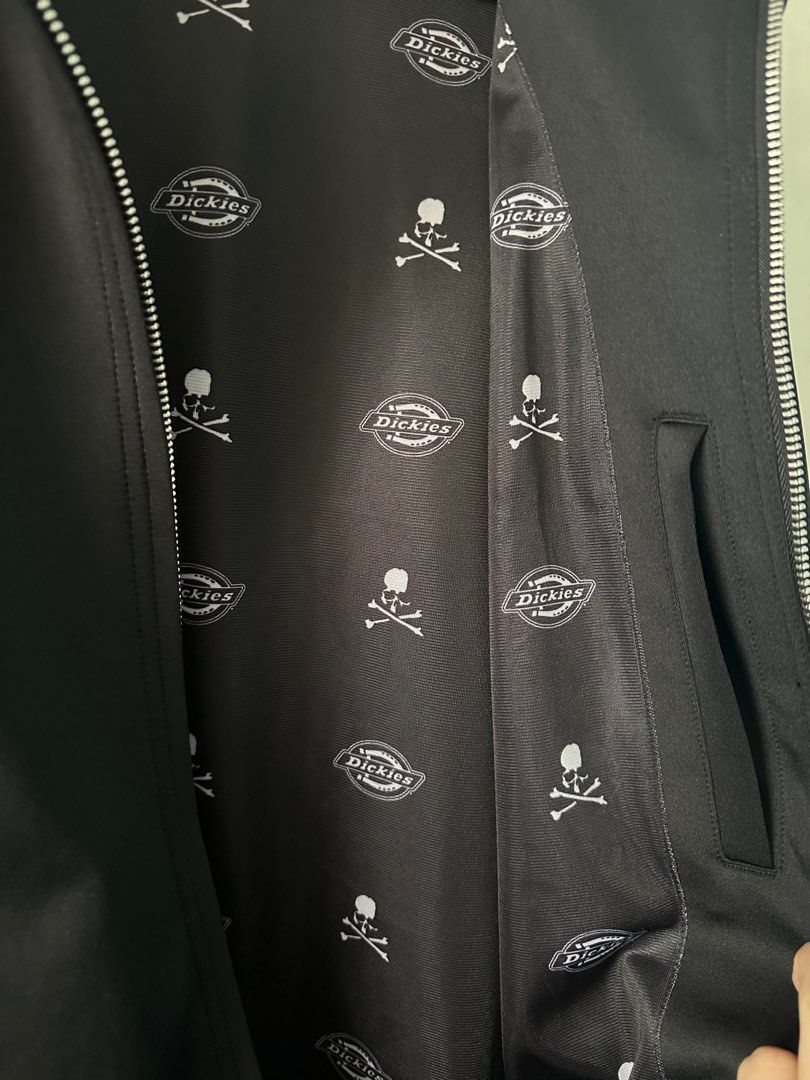 Mastermind Japan x Dickies polyester black jacket, 男裝, 外套及