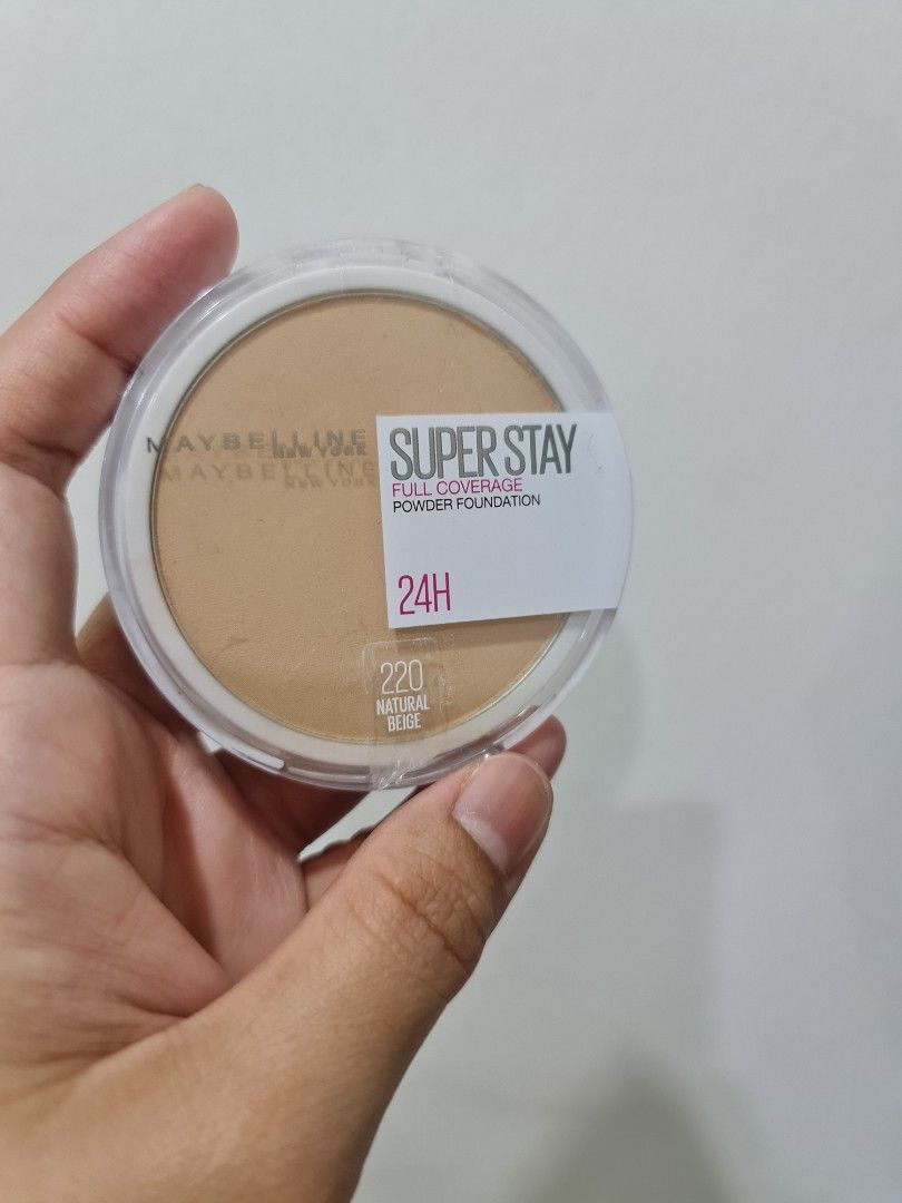MAYBELLINE SUPERSTAY POWDER FOUNDATION 220 NATURAL BEIGE, Beauty ...