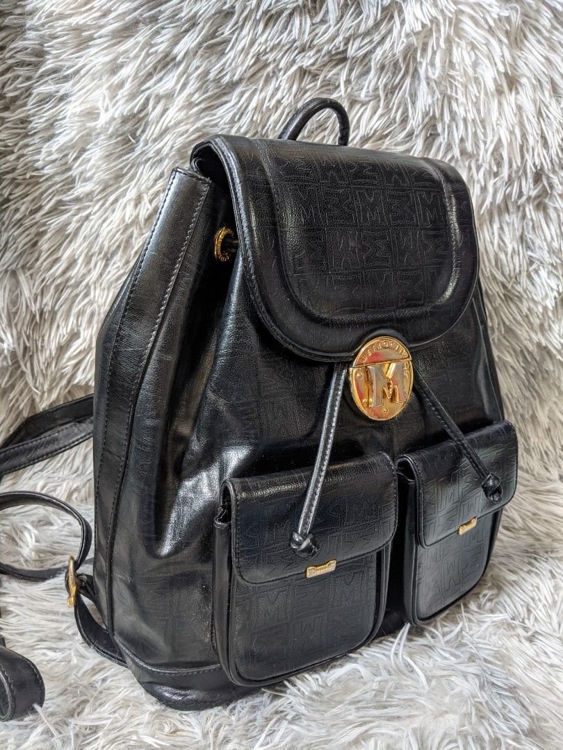 METROCITY Unisex Nylon Street Style Leather Backpacks