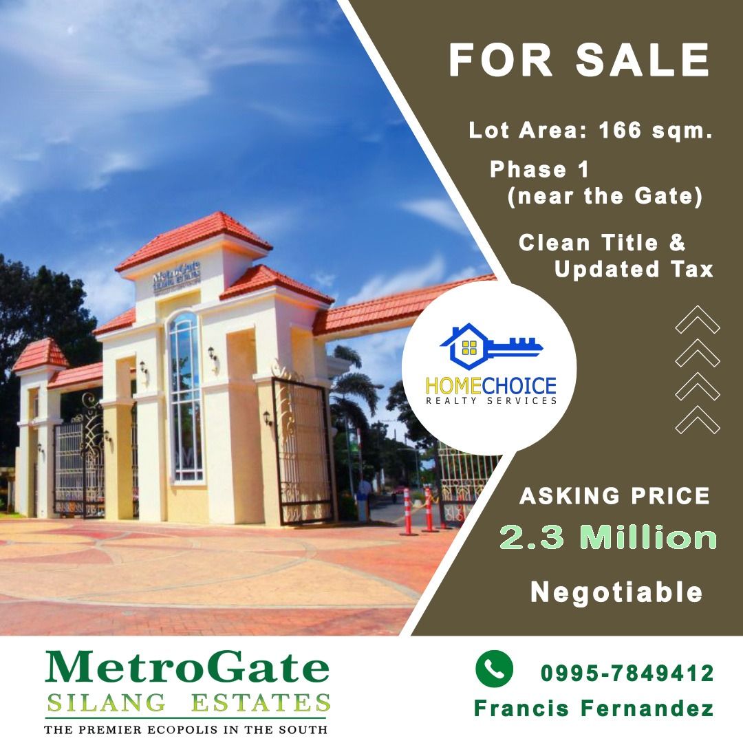 METROGATE SILANG ESTATE , Property, For Sale, Lot on Carousell