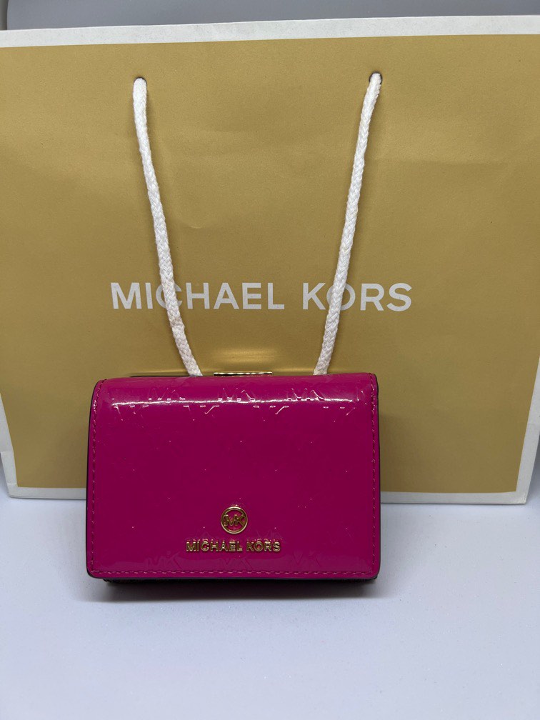 Michael kors - bright pink wallet, Luxury, Bags & Wallets on Carousell