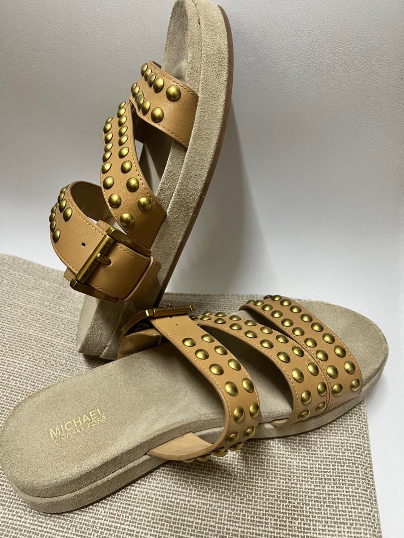 Michael Kors Slippers, Women's Fashion, Footwear, Sandals on Carousell