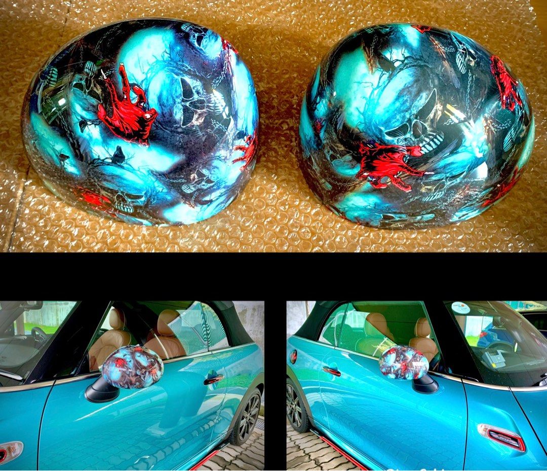 Mini Cooper Side Mirror Covers, Car Accessories, Accessories on Carousell