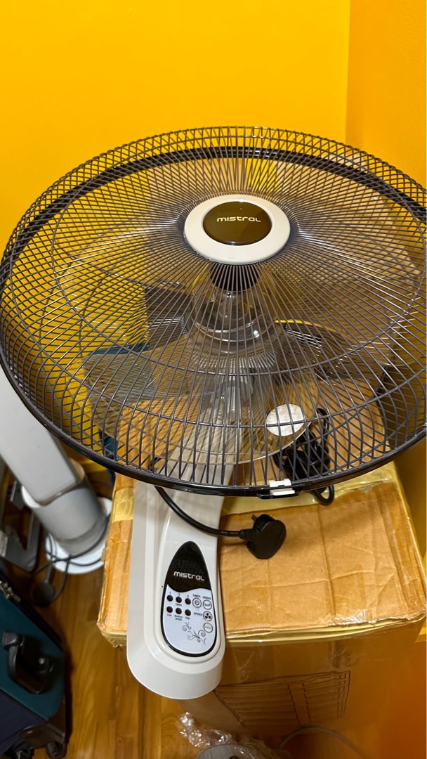 Mistral wall mount fan without remote, Furniture & Home Living ...