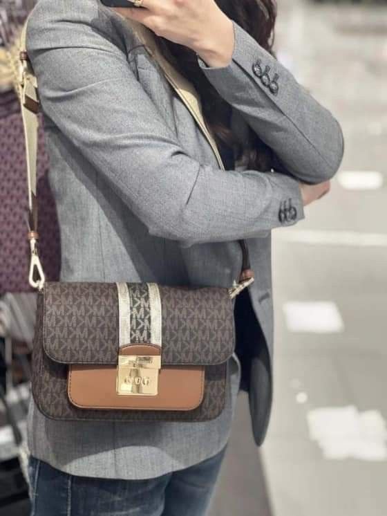 MK Sloan Editor Medium Messenger Bag Women s Fashion Bags