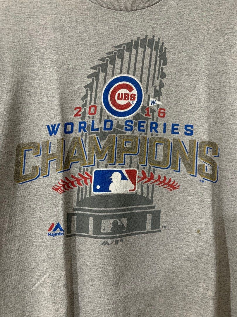 MLB Chicago Cubs 2016 World Series Champions, Men's Fashion, Tops & Sets,  Tshirts & Polo Shirts on Carousell