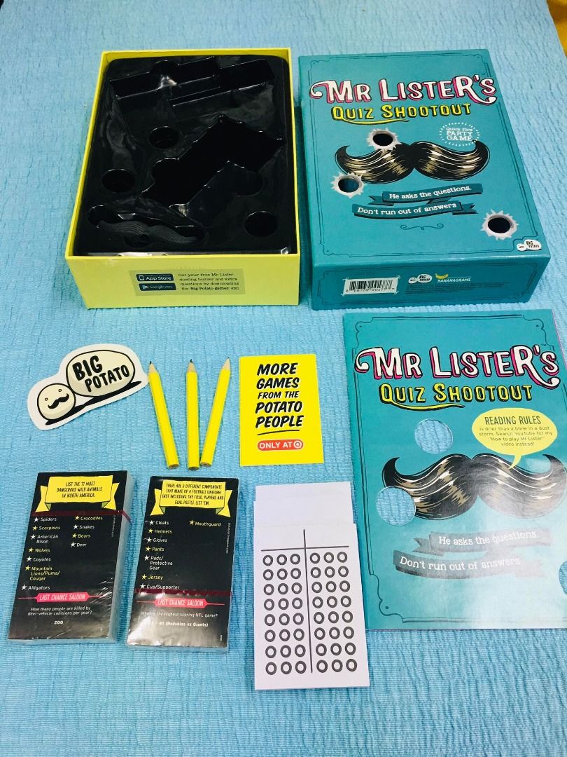 Mr. Lister's Quiz Shootout Quick Fire Party Game, Hobbies & Toys, Toys