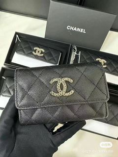 New Chanel 23P caviar card holder