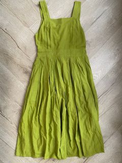 Lolliestory Green Lime Midi Dress Size S NEW