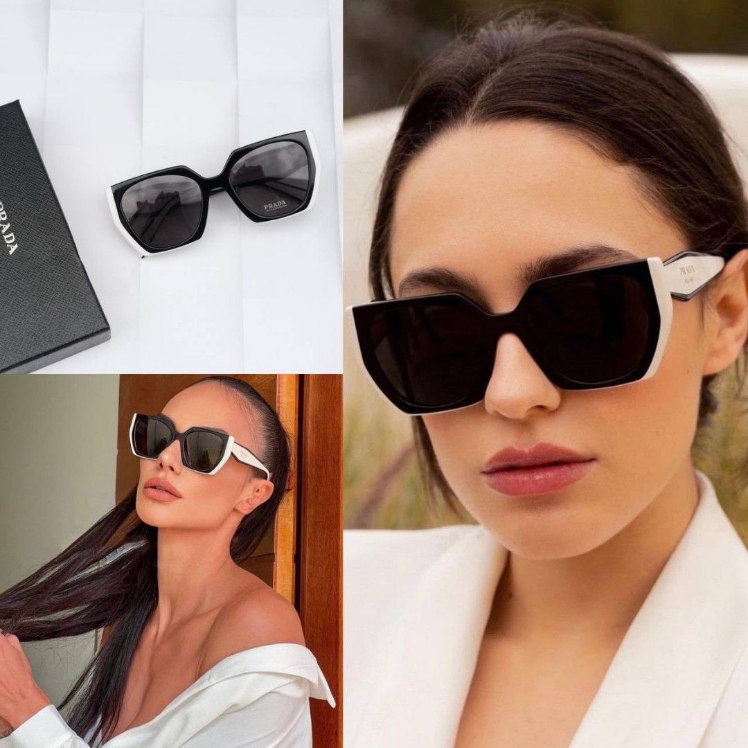 Prada oversized cat eye sunglasses top
