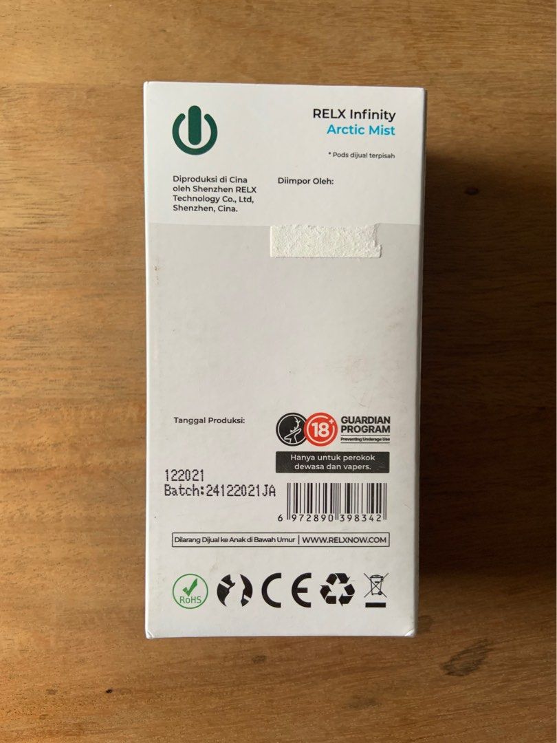 (NEW) RELX Infinity Device Arctic Mist, Elektronik, Lainnya di Carousell