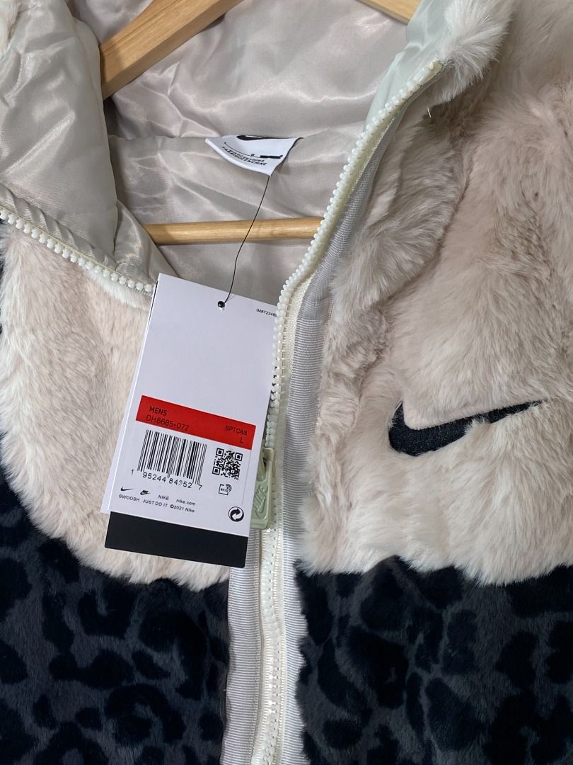 nike leopard fur jacket
