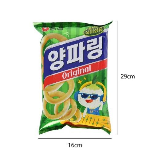 Nongshim onion rings Korean onion flavoured snack tidbits crispy snacks
