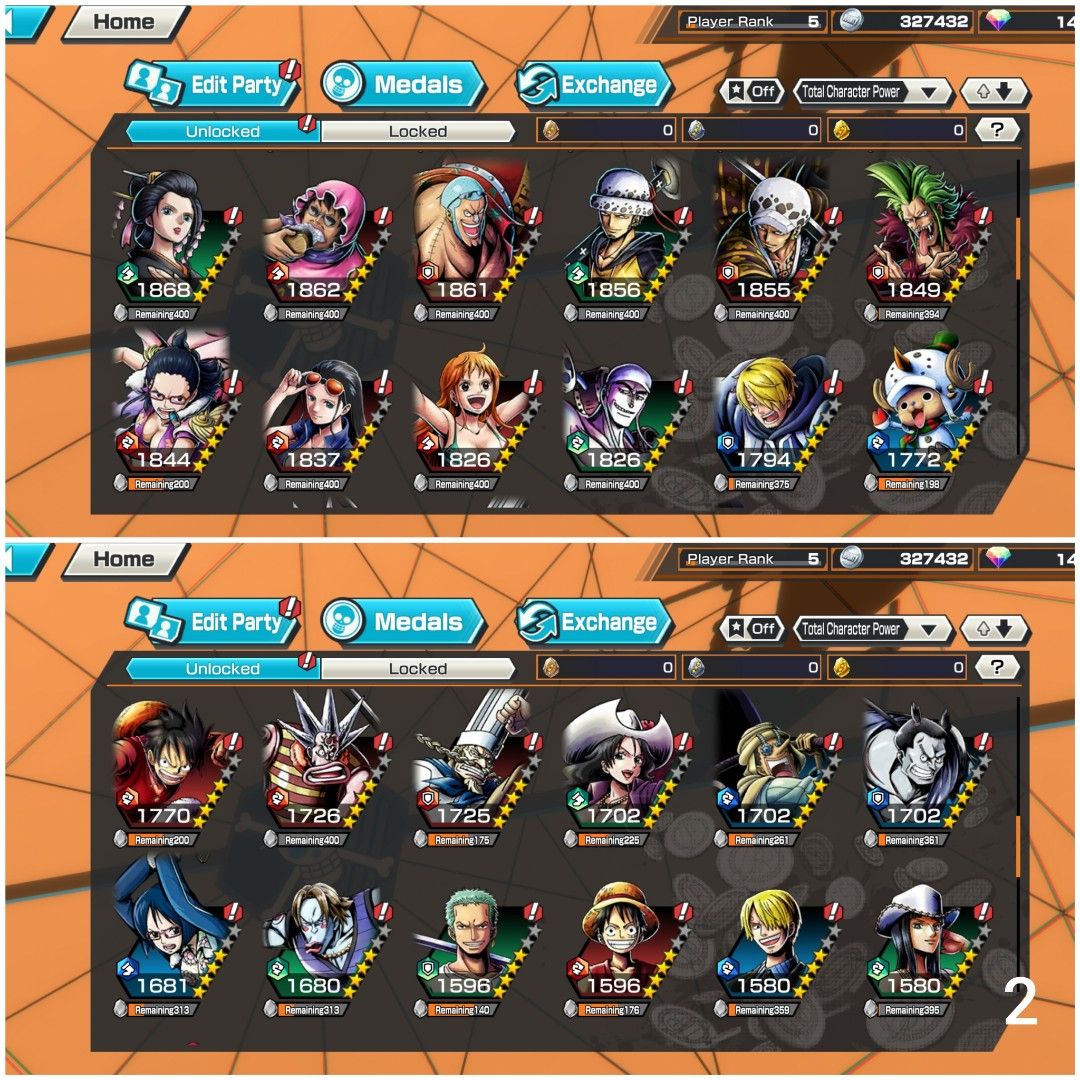 OPBR One Piece Bounty Rush Account Zoro Onigashima Extreme Legendary