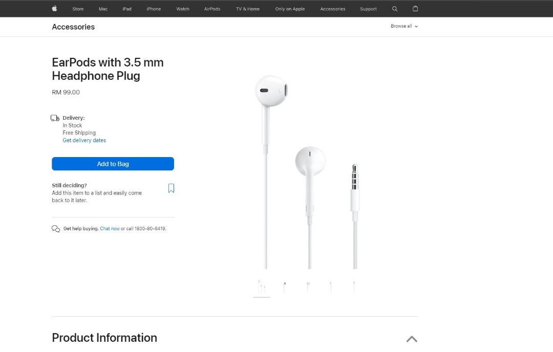 ORIGINAL Apple Headphone Wire, Audio, Headphones & Headsets on Carousell