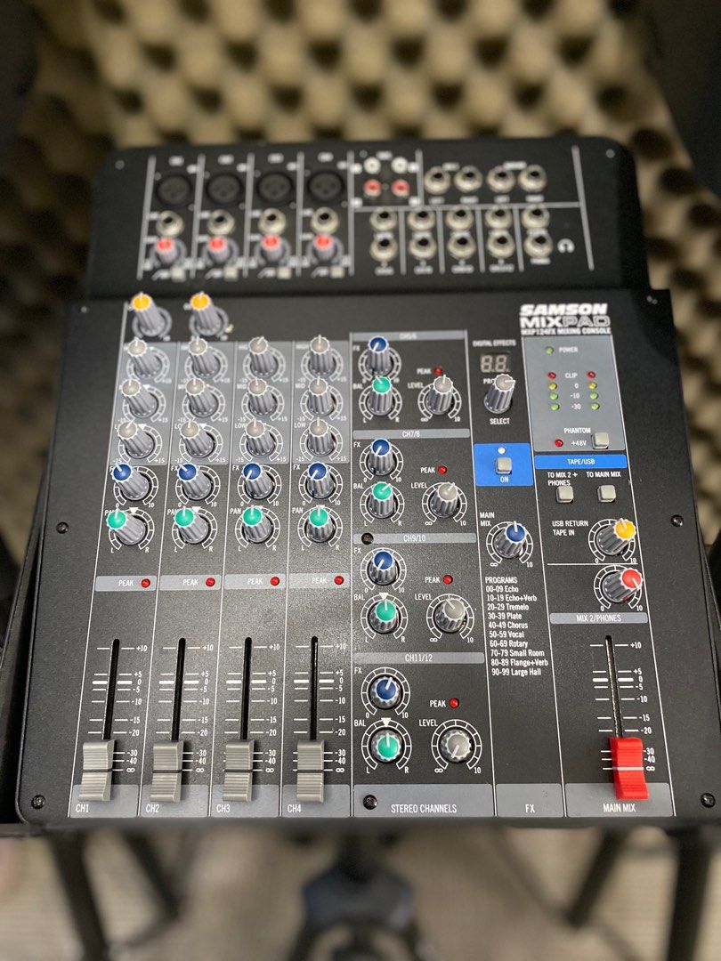 PA System Alto TX210 with Samson Mixpad MXP124FX, Hobbies & Toys
