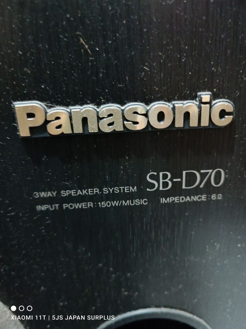 Panasonic 3way speaker SB-D70 150WATTS, Audio, Soundbars, Speakers ...