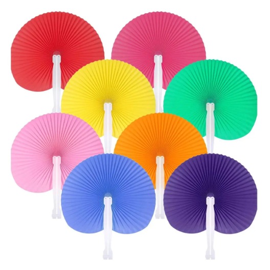 Paper Hand Fan, Hobbies & Toys, Stationery & Craft, Craft Supplies