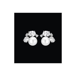 Pearl & Crystal Stud Earrings
