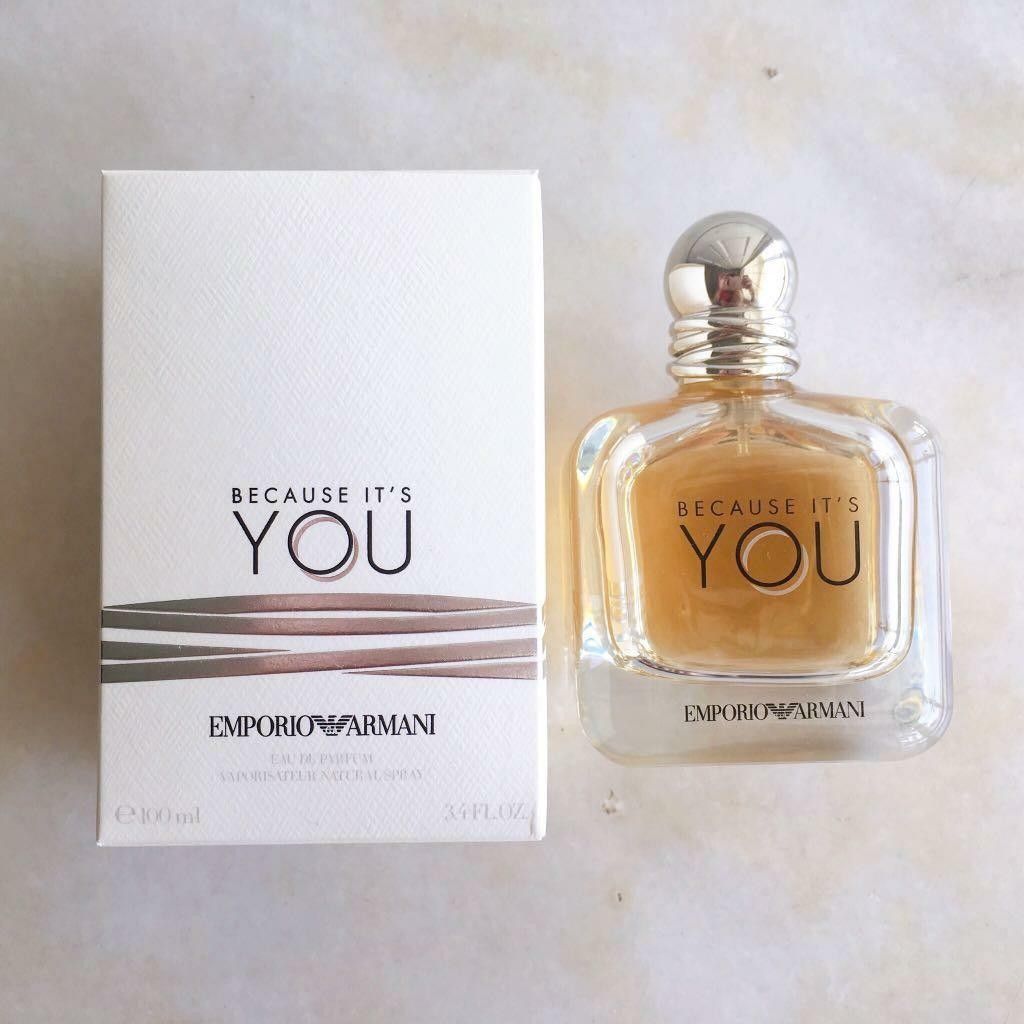 Perfume Emporio Armani because its you Perfume Tester QUALITY CLEAR STOCK  FREE POST NEW, Beauty & Personal Care, Fragrance & Deodorants on Carousell