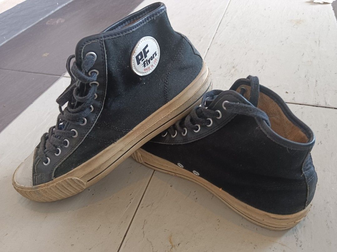 Pf flyers clearance black high top