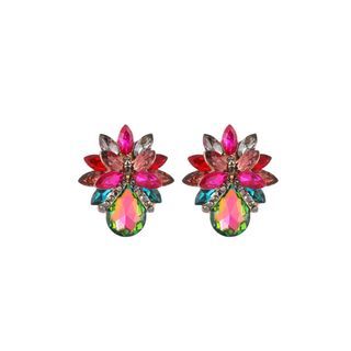 Pink Crystal Earrings