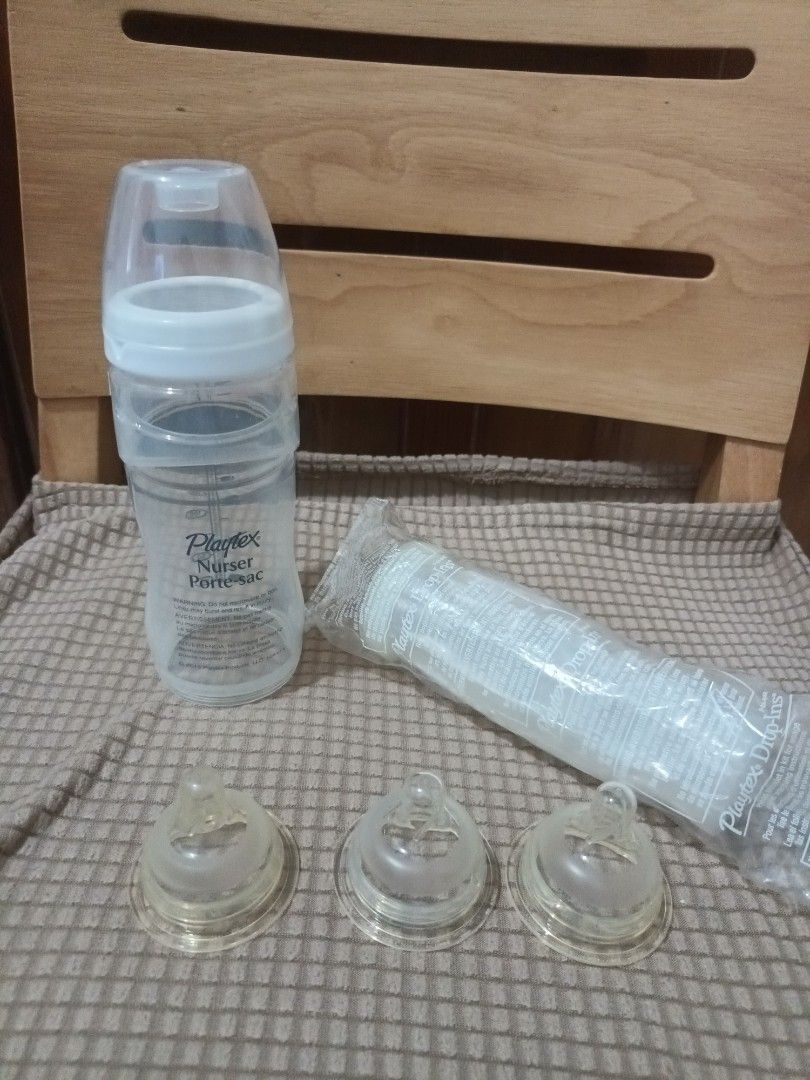 Playtex travel Bottle with Drop in Liners Babies Kids Nursing