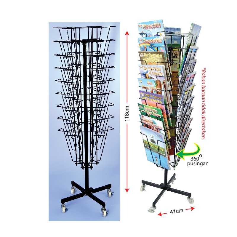 Pocket Revolver Book Display Rack, Hobbies & Toys, Stationery & Craft ...