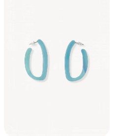 Pomelo blue hoops earrings