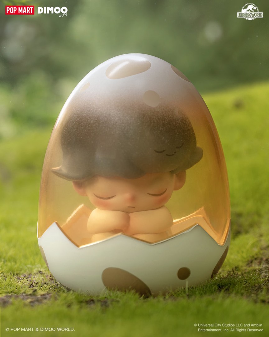 popmart dimoo jurassic world series: baby dinosaur knight & jurassic ...