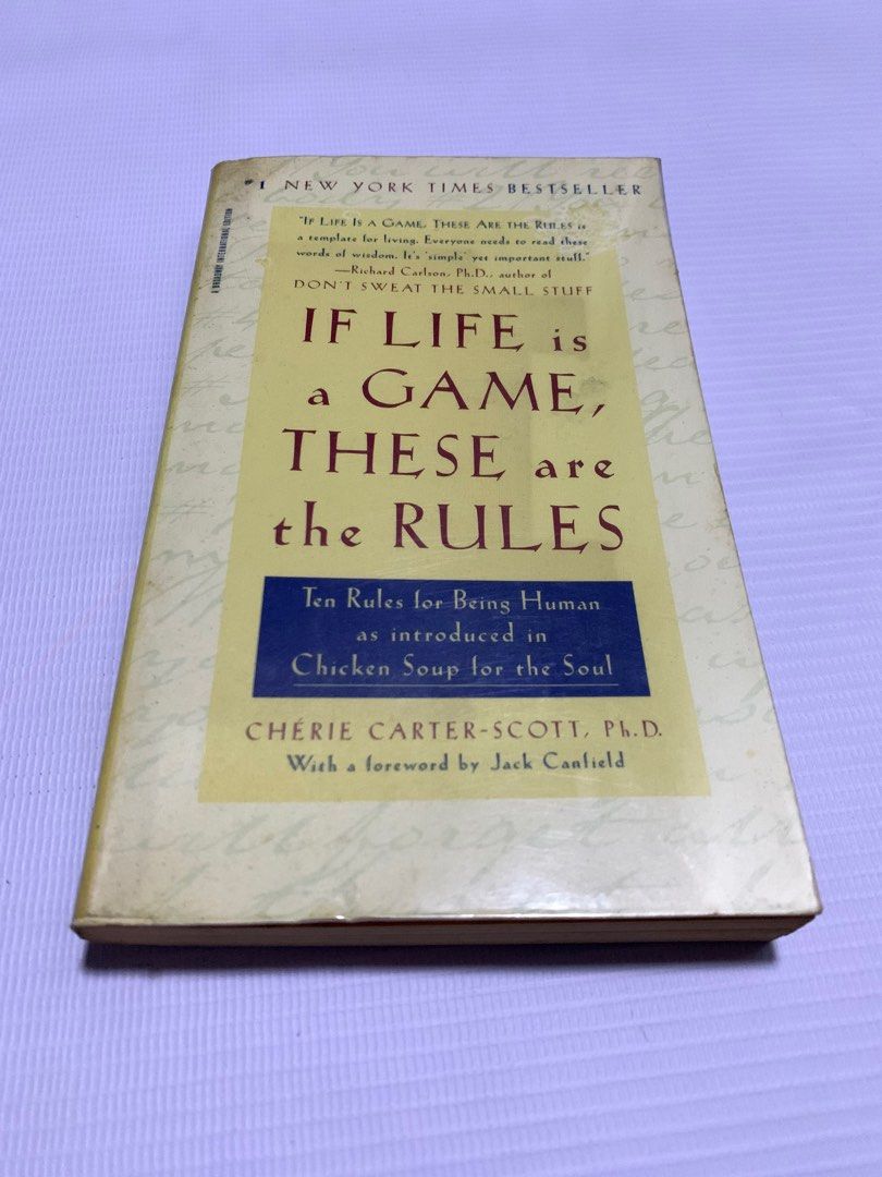 (Preloved) If Life is a Game, These are the Rules by Cherie Carter ...