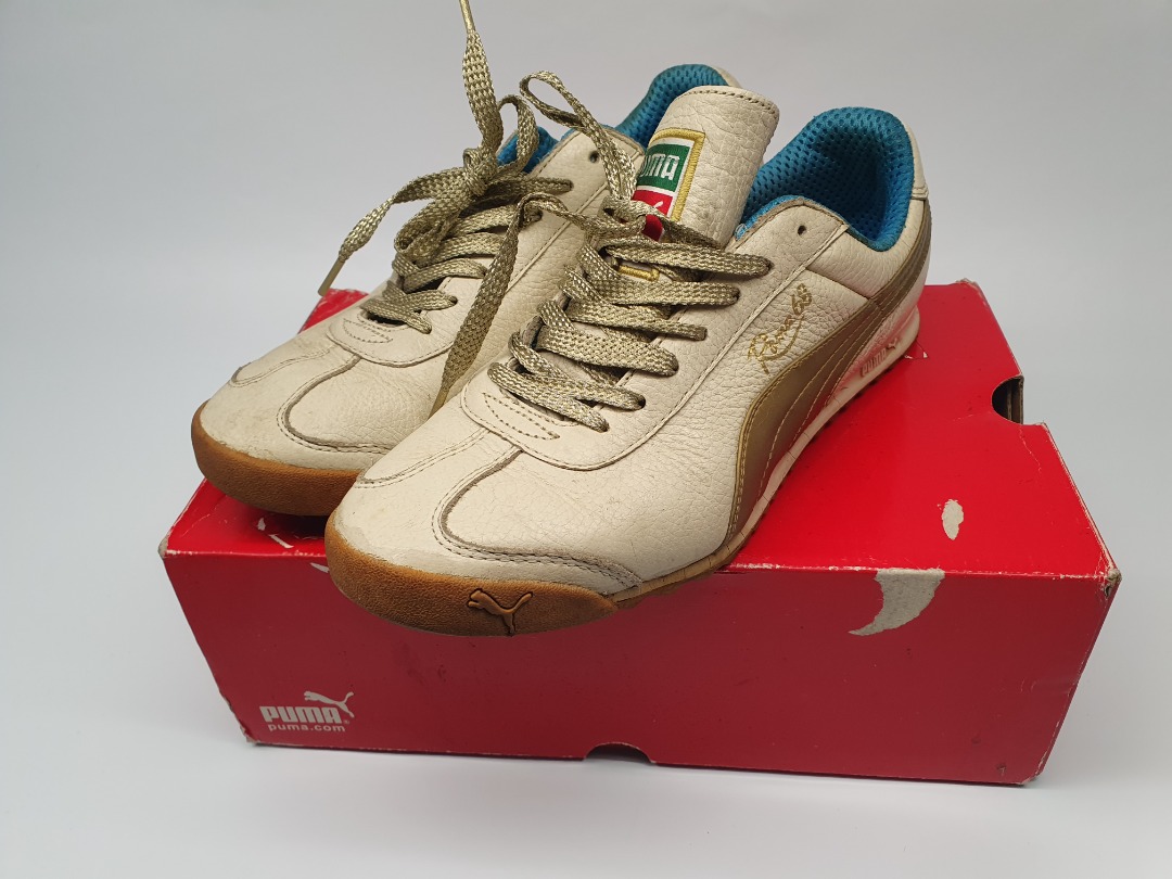 Puma Roma Italia 68 metallic gold women size UK6 US8.5 EU39