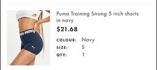 Puma training shorts