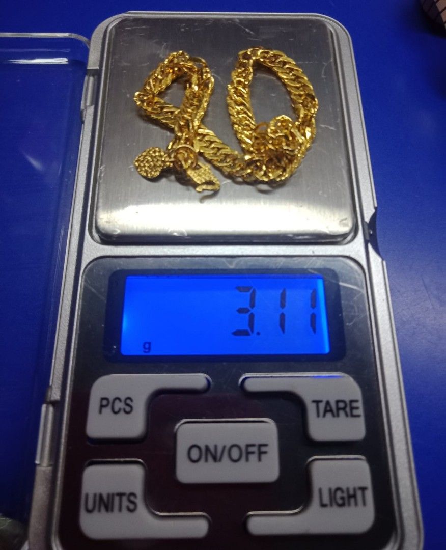 Pure Geninue 916 Hollow Gold Bracelet, Women's Fashion, Jewelry