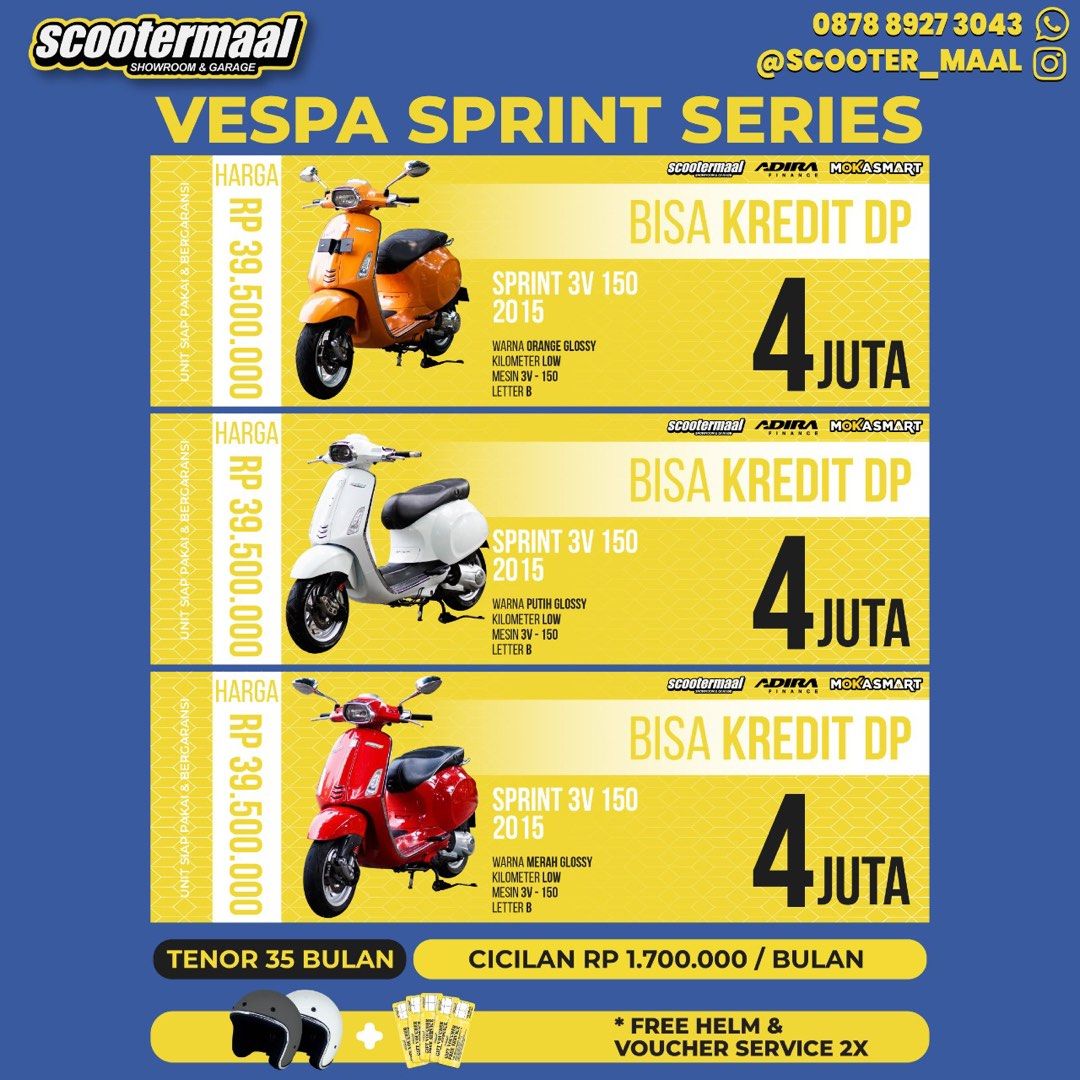 PUSAT JUAL BELI VESPA MATIC SECOND BERKUALITAS, Motor di Carousell
