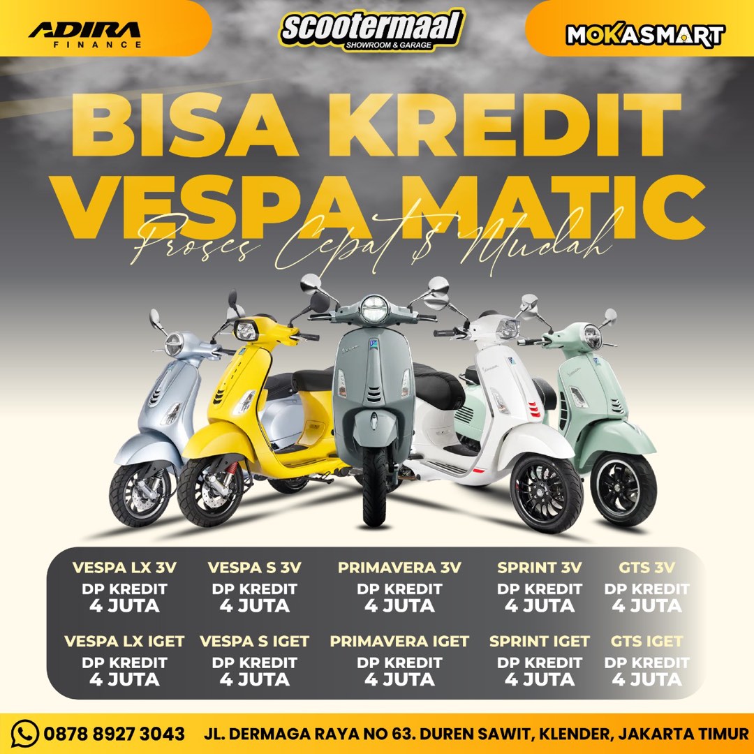 PUSAT JUAL BELI VESPA MATIC SECOND BERKUALITAS, Motor di Carousell