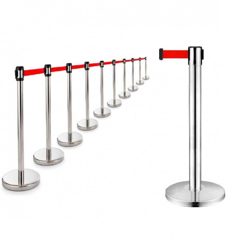 Queue Up Stand 2 Meter Silver (Retractable Belt Stand), Hobbies & Toys