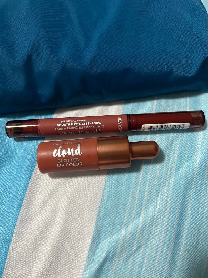 Revlon matte eyeshadow & blotted lip color (Category: Makeup) located in Pasay City. Submitted by azllen (Listing ID 1211620550, Image 1). Description: Revlon matte eyeshadow & blotted lip color P700for 2.