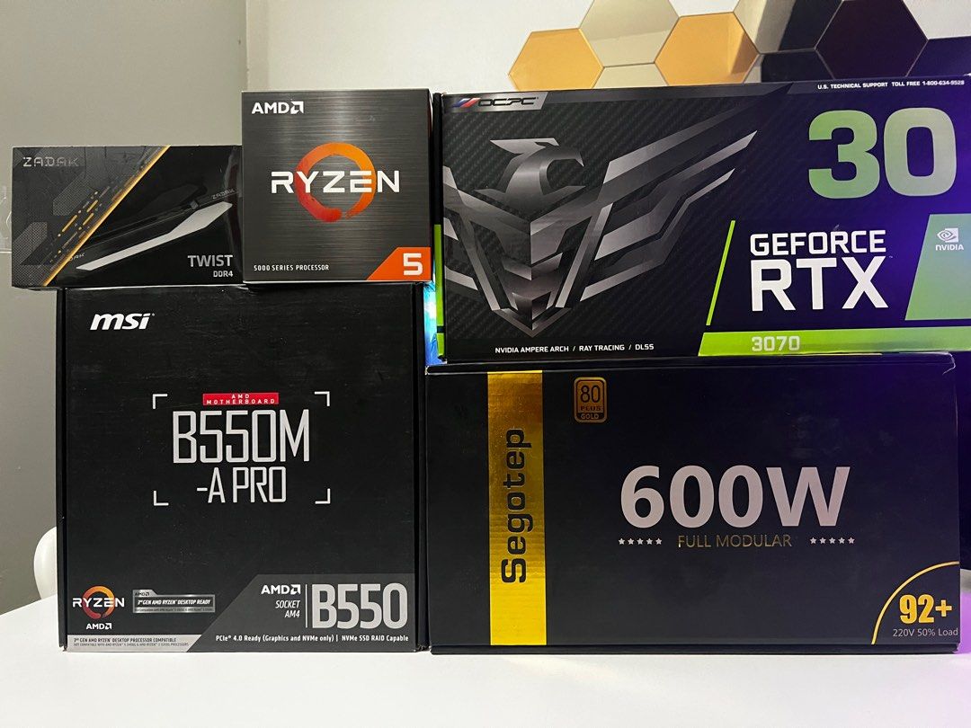 RTX 3070 / 16GB RAM / RYZEN 5 5500 / PC GAMING EDTING, Computers & Tech ...