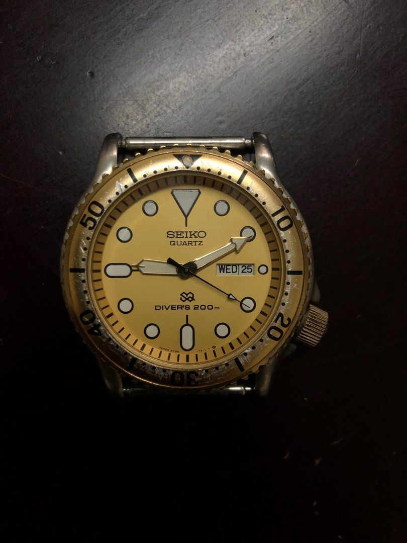 Seiko 5h26 gold version, Men's Fashion, Watches & Accessories, Watches on  Carousell