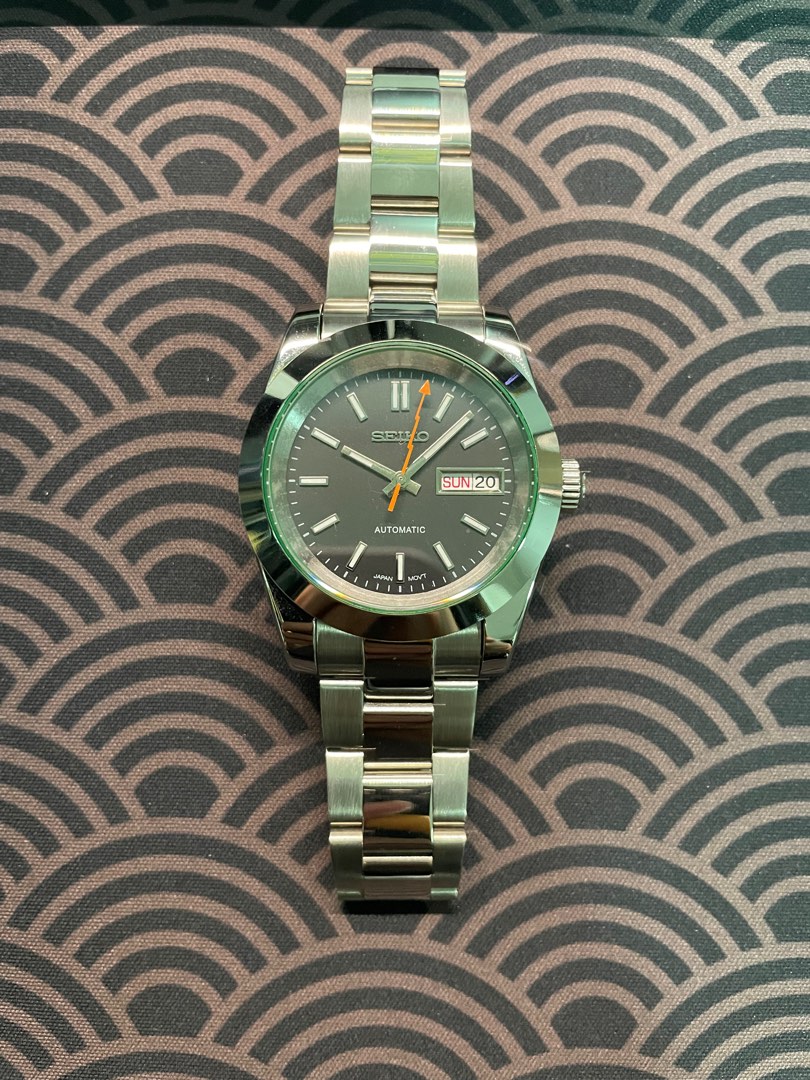 Seiko Custom Mod Milgauss Black 39mm case Men s Fashion