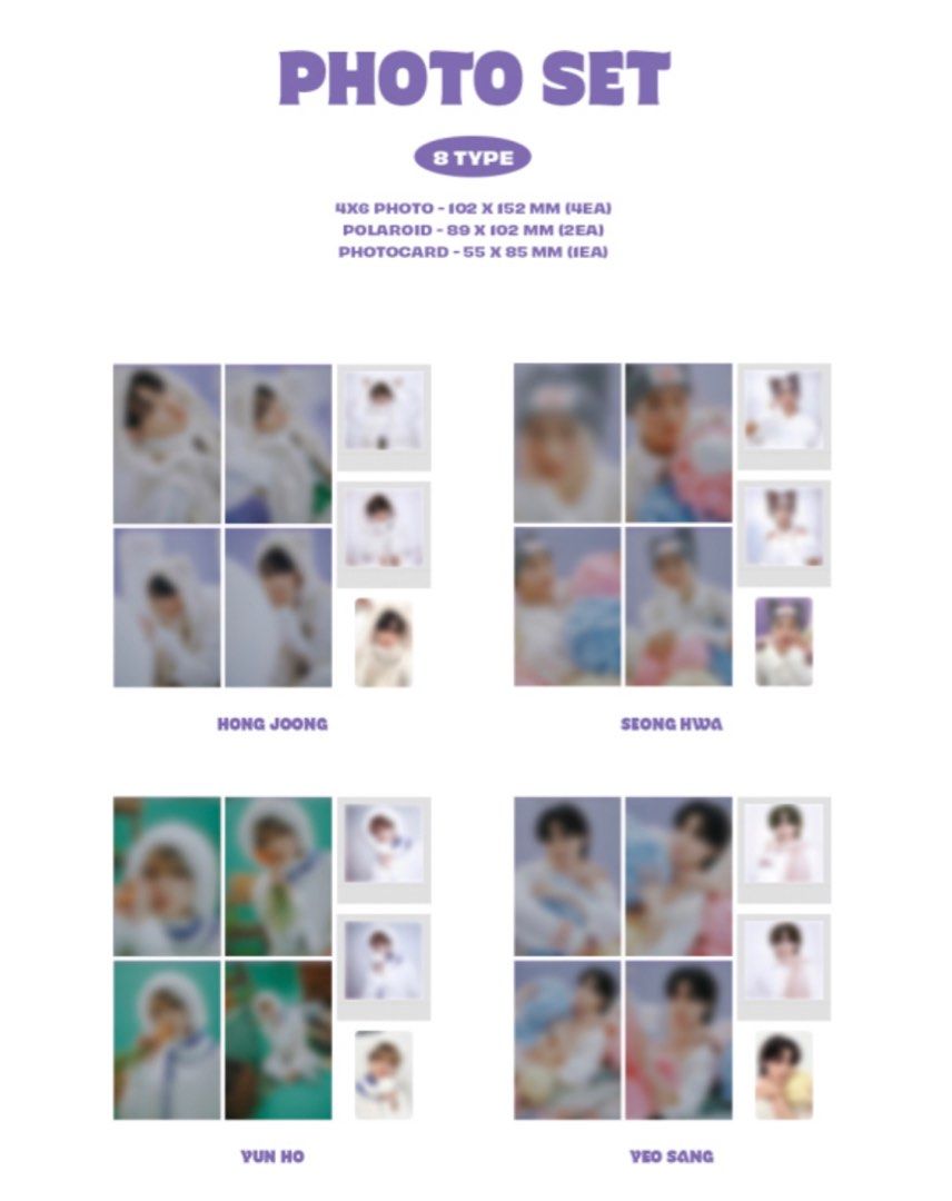 sharing] ateez snowman factory photo set, Hobbies & Toys