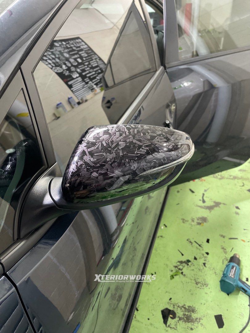 Side mirror Carbon sticker wrap / Kia Cerato side mirror wrap