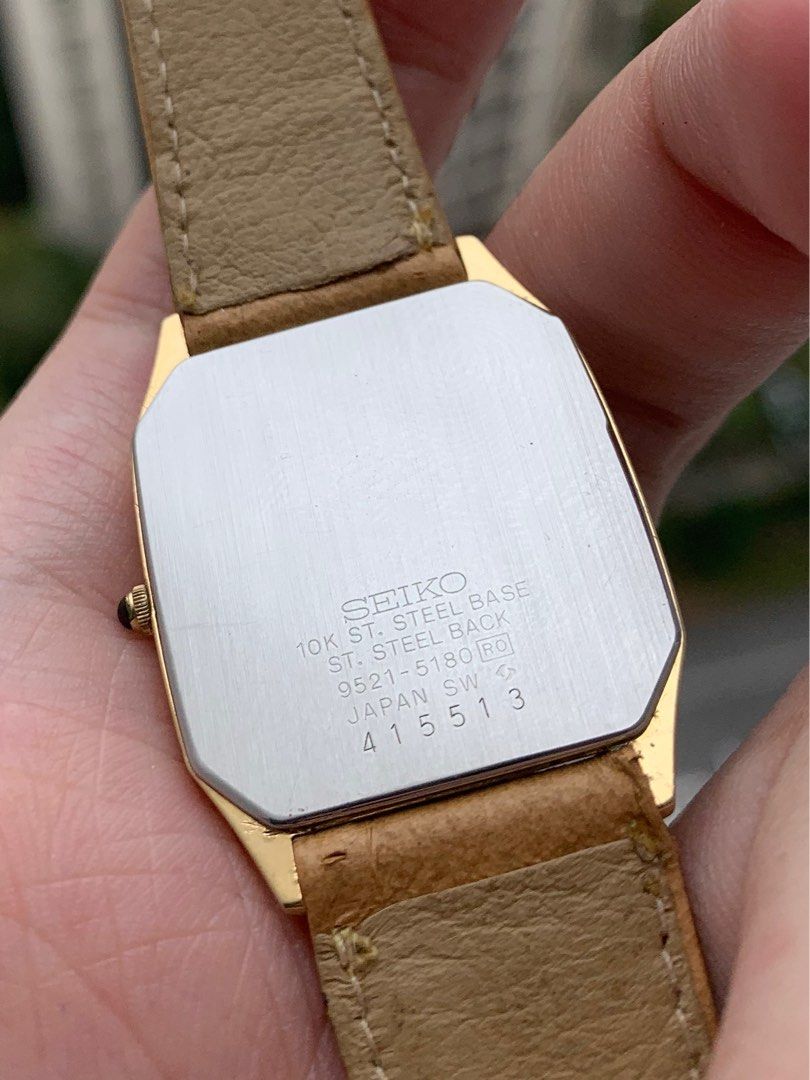Seiko 10k sales gold watch