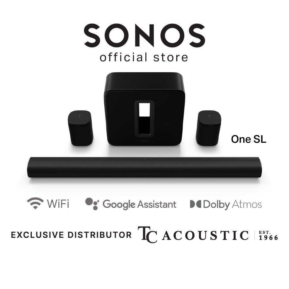 Sonos Arc 5.1.2 Dolby Atmos Home Theatre, Audio, Soundbars, Speakers