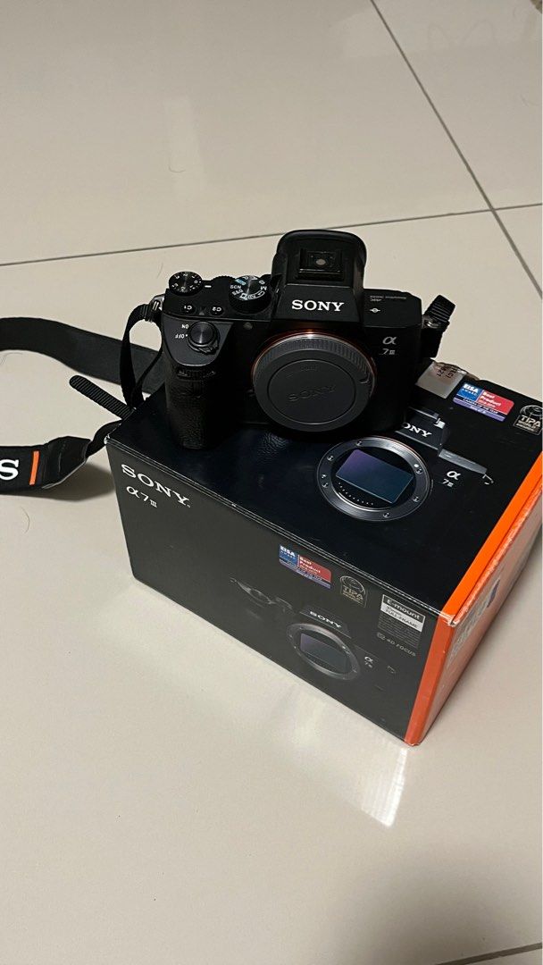 Sony A7iii Complete box, Photography, Cameras on Carousell