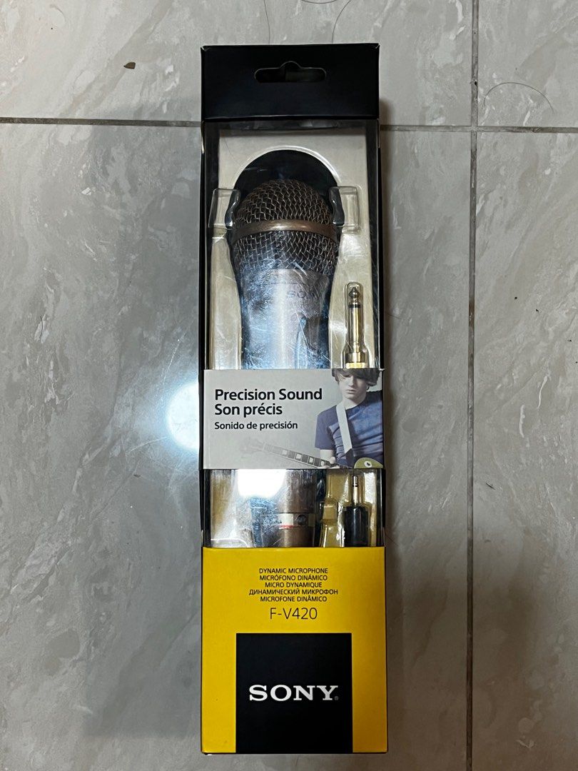 SONY FV420 UniDirectional Vocal Microphone with GoldPlated MiniPlug